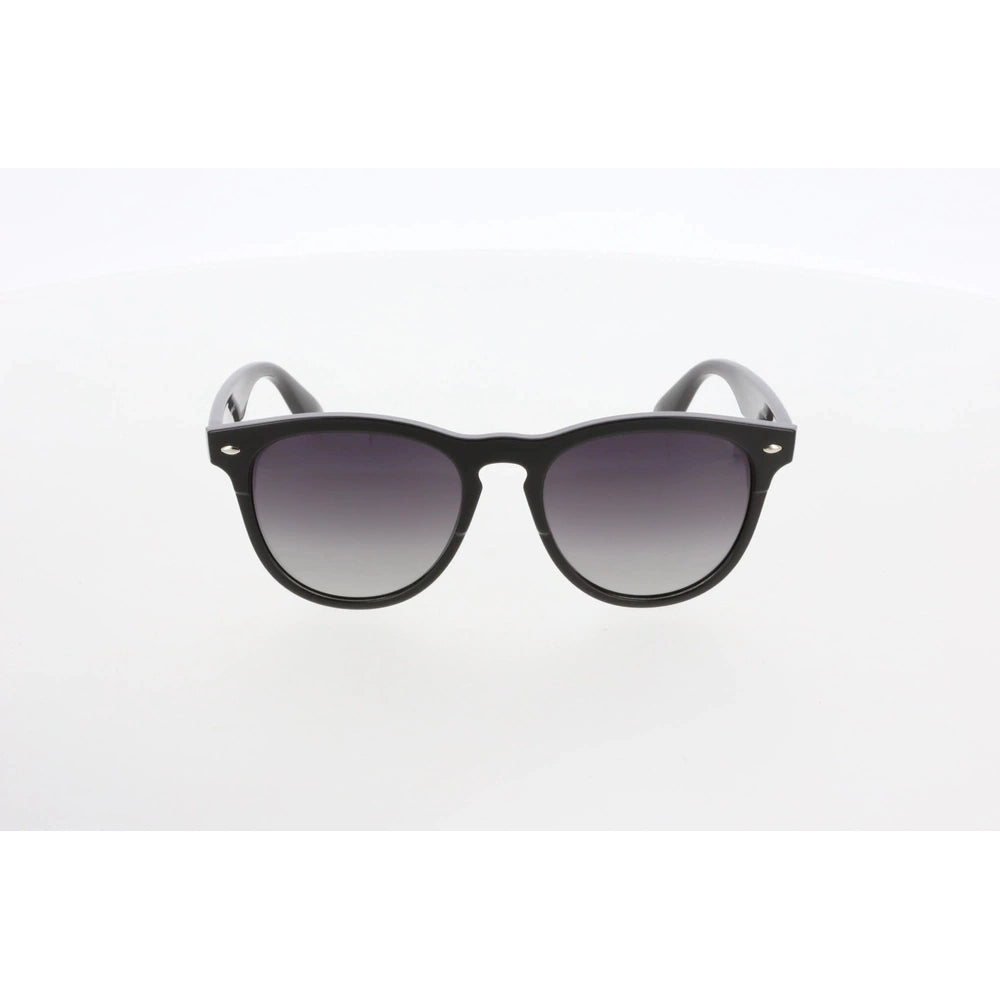 Unisex Geometric Sunglasses, Black Bone Frame, Polarized Smoked Gradient Lenses, UV Protection – HAWK 2183 03