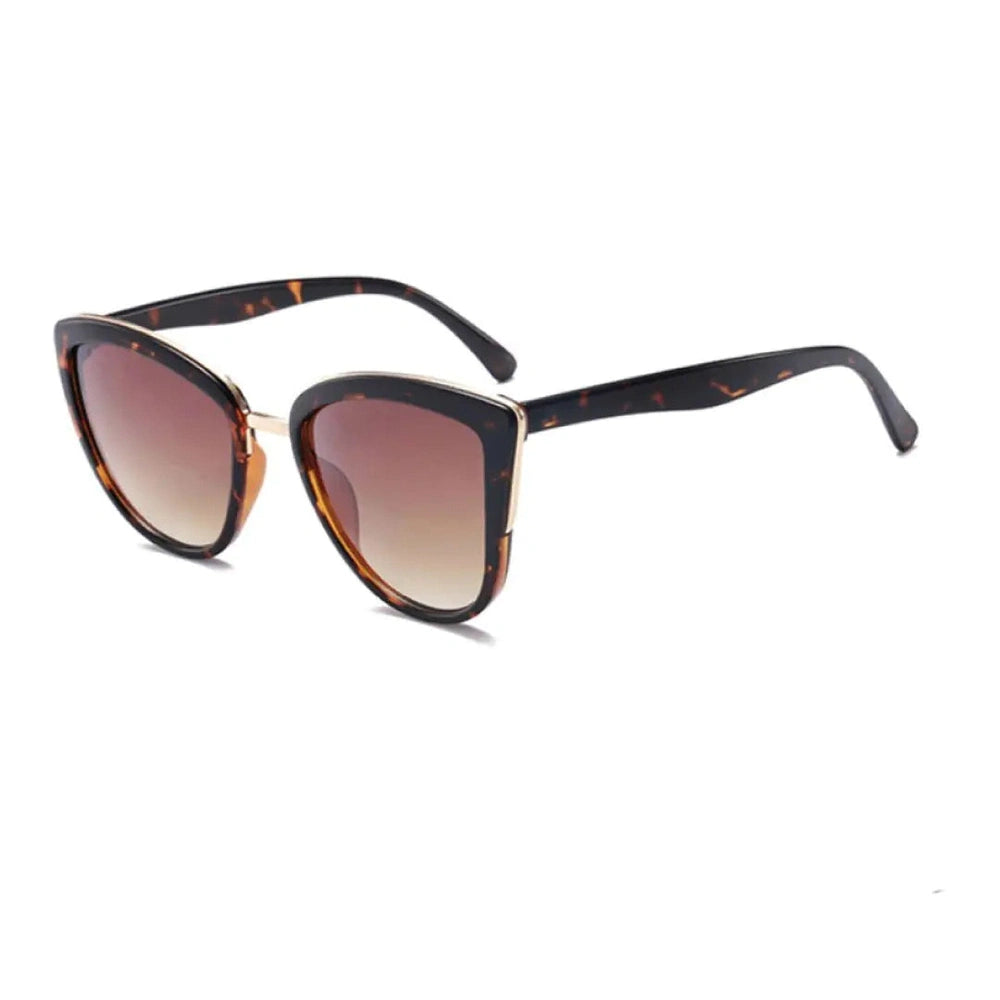 Women's Retro Cat-Eye Sunglasses, Lightweight Polycarbonate Frame, UV400 Acrylic Lenses, Bold Vintage Style – Abby