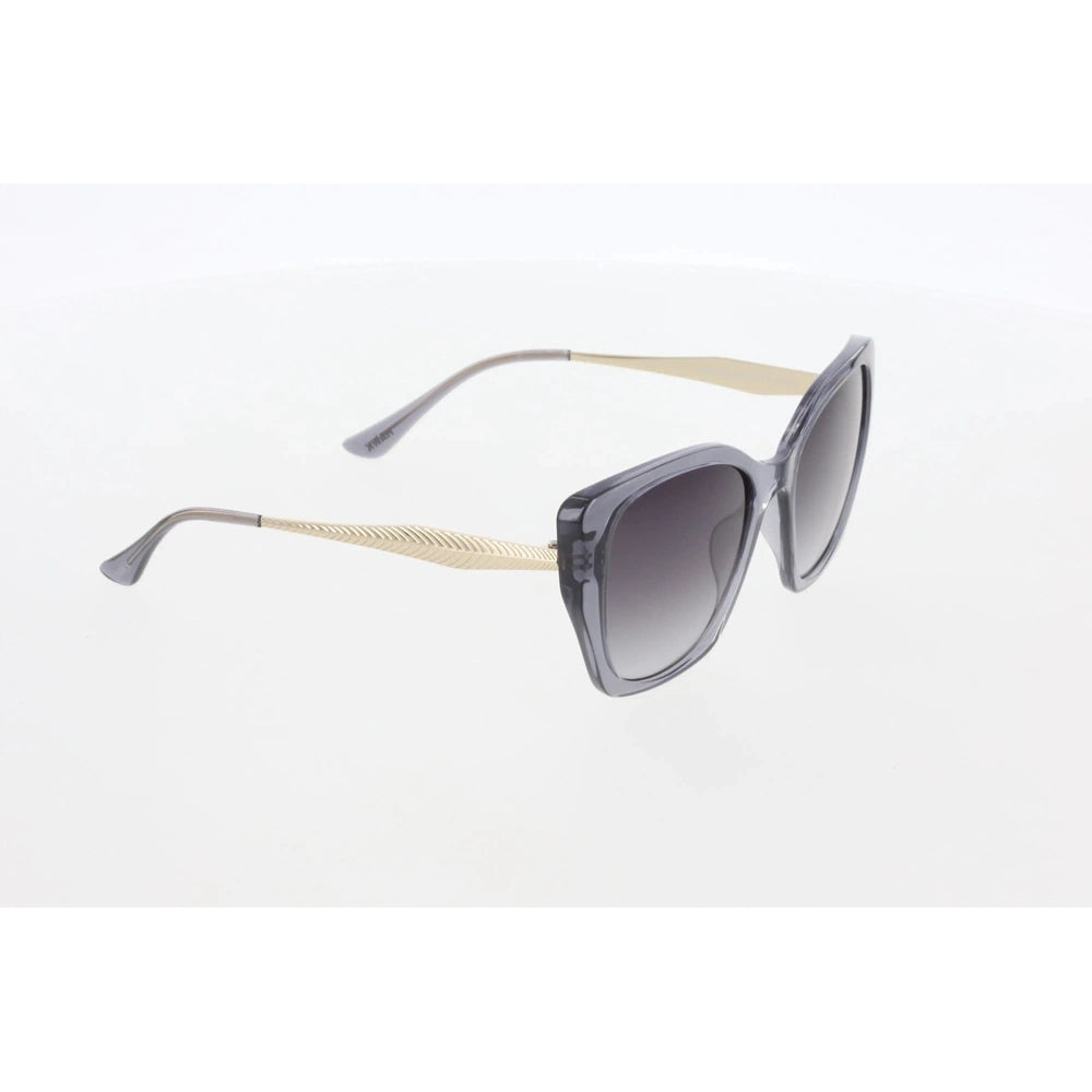 Women's Geometric Sunglasses, Smoke Bone Frame, Smoked Gradient Lenses, All-Day UV Protection – HAWK 2160 03