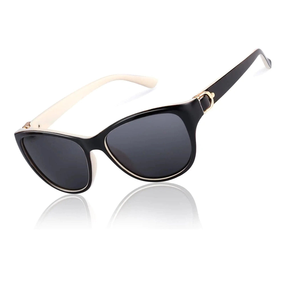 Women's Polarized Sunglasses, Classic Hollywood Vintage Frame, UV400, Glare-Free All-Day Wear – LVIOE