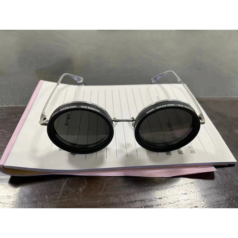 Unisex Handcrafted Round Sunglasses, Lightweight Plastic Frame, UV Protection, Artisan Design - LUXOM
