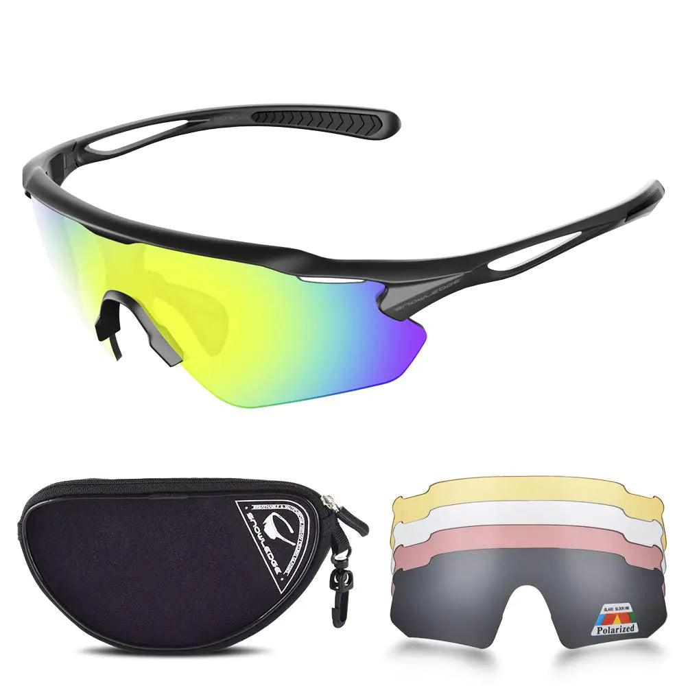 Sports Unisex Sunglasses with 5 Interchangeable Lens