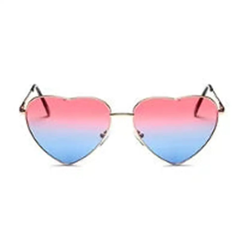 Women's Heart-Shaped Sunglasses, Lightweight 28g Plastic Frame, UV400, Retro Fun Style, Multiple Colors – Cordera