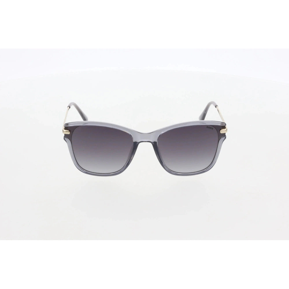 Women's Geometric Sunglasses, Smoke Bone Frame, Smoked Gradient Lenses, All-Day UV Protection – HAWK 2159 03