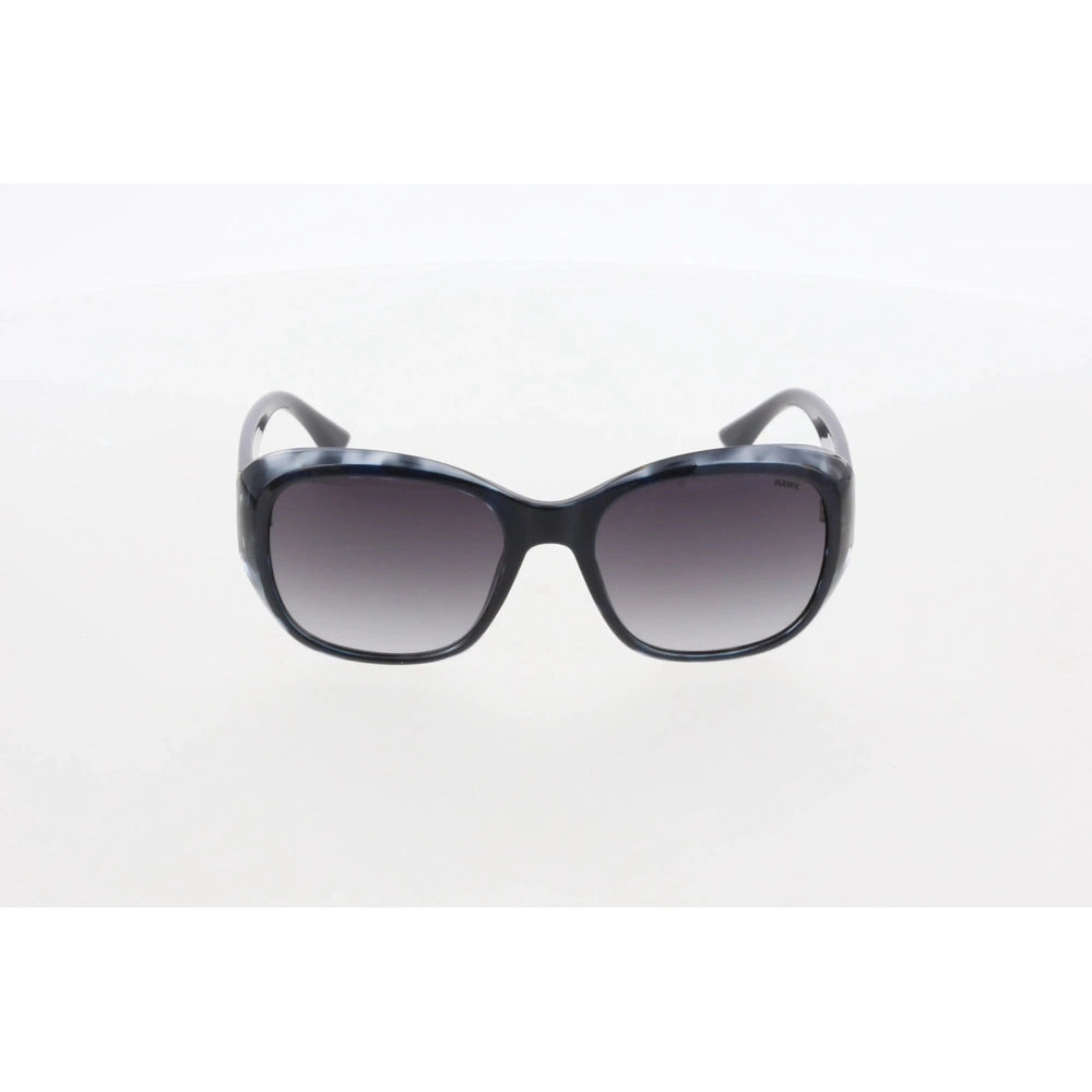 Women's Geometric Sunglasses, Black Bone Frame, Smoked Gradient Lenses, All-Day UV Protection – HAWK 2161 03