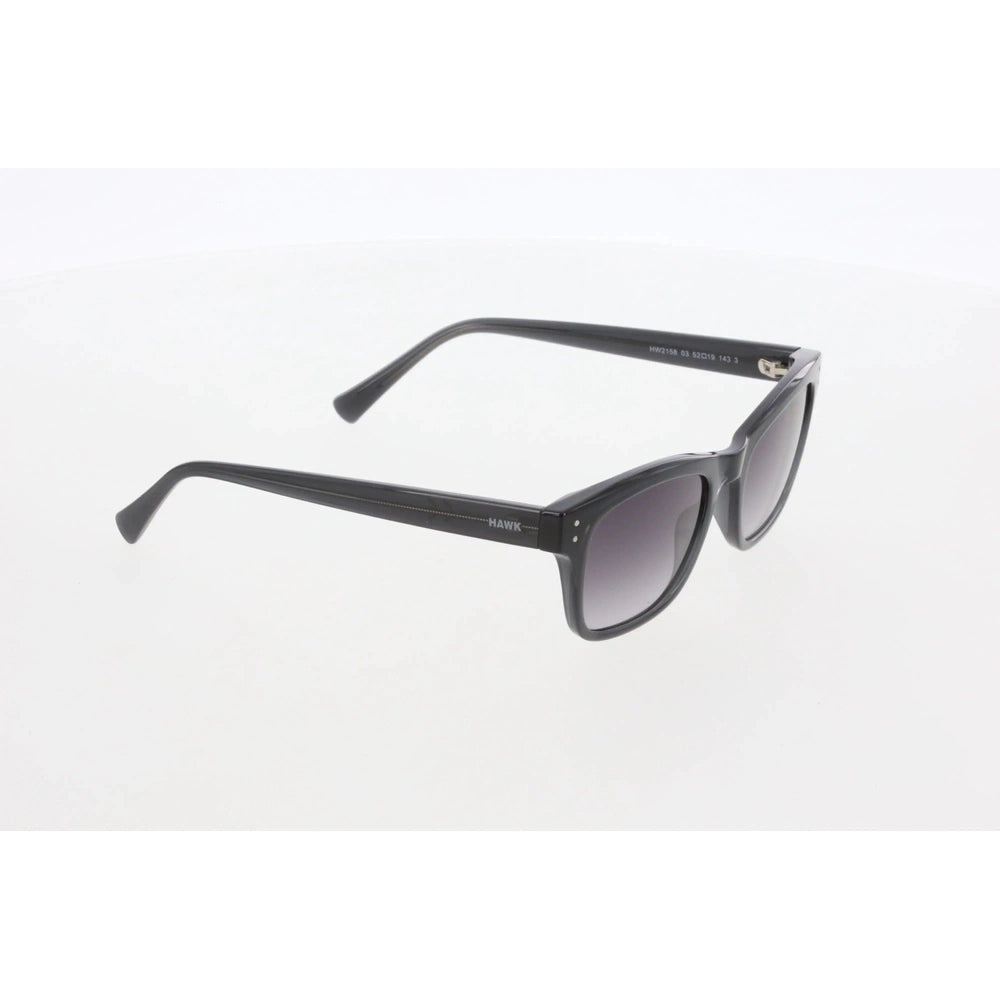 Women's Geometric Sunglasses, Smoke Bone Frame, Smoked Gradient Lenses, All-Day UV Protection – HAWK 2158 03