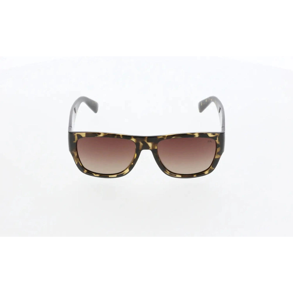 Unisex Geometric Sunglasses, Brown Bone Frame, Lightweight All-Day UV Protection – HAWK 2088 02