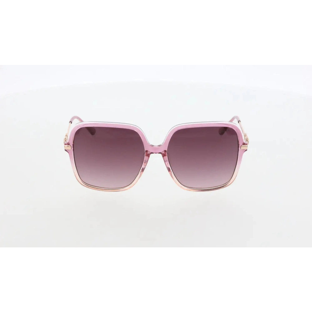 Women's Geometric Sunglasses, Pink Bone Frame, Lightweight All-Day UV Protection – HAWK 2090 03