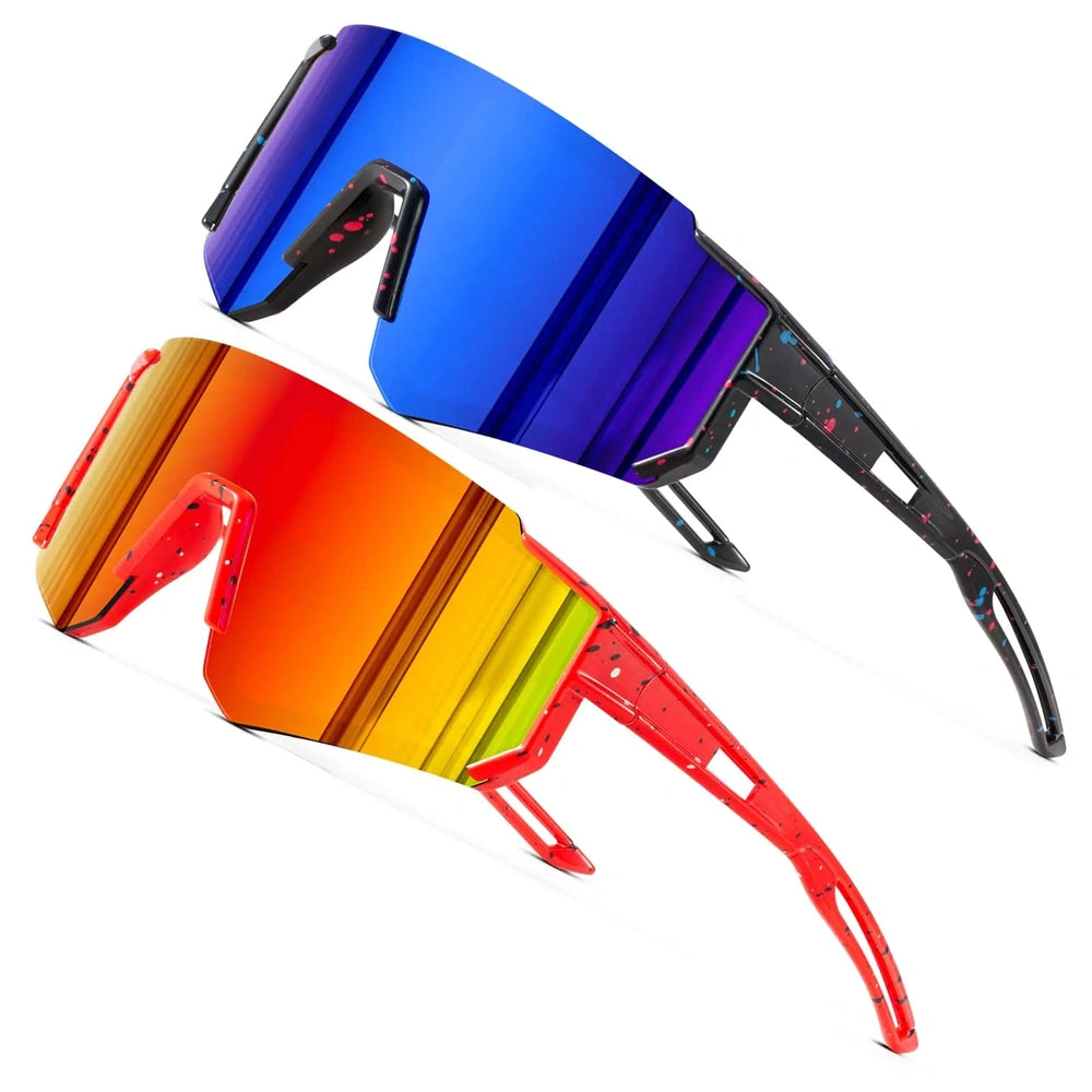 Kids' HD Polarized Sports Sunglasses, Lightweight Frame, UV Protection, Ages 8-14 Baseball Cycling – DioKiw