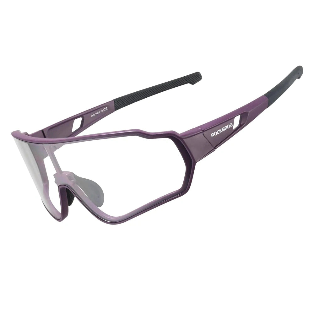 Unisex Photochromic Sports Sunglasses, TR90 Frame, UV400 PC Lenses, Lightweight 29g, Anti-Slip Cycling – ROCKBROS