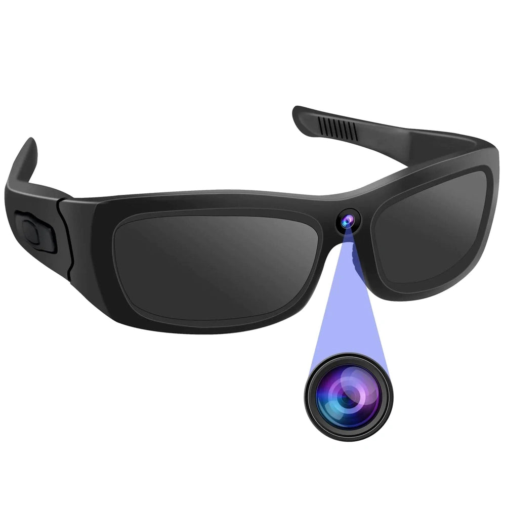 Unisex HD 1080p Camera Sunglasses, Bluetooth, Loop Recording, Hands-Free Wearable Action Cam – Clipviz
