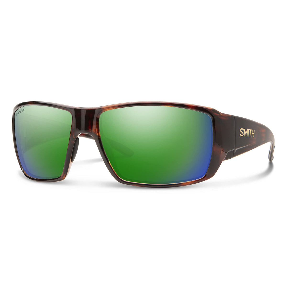 Smith Unisex Polarized Sports Tortoise Green ChromaPop Mirror Glass Sunglasses