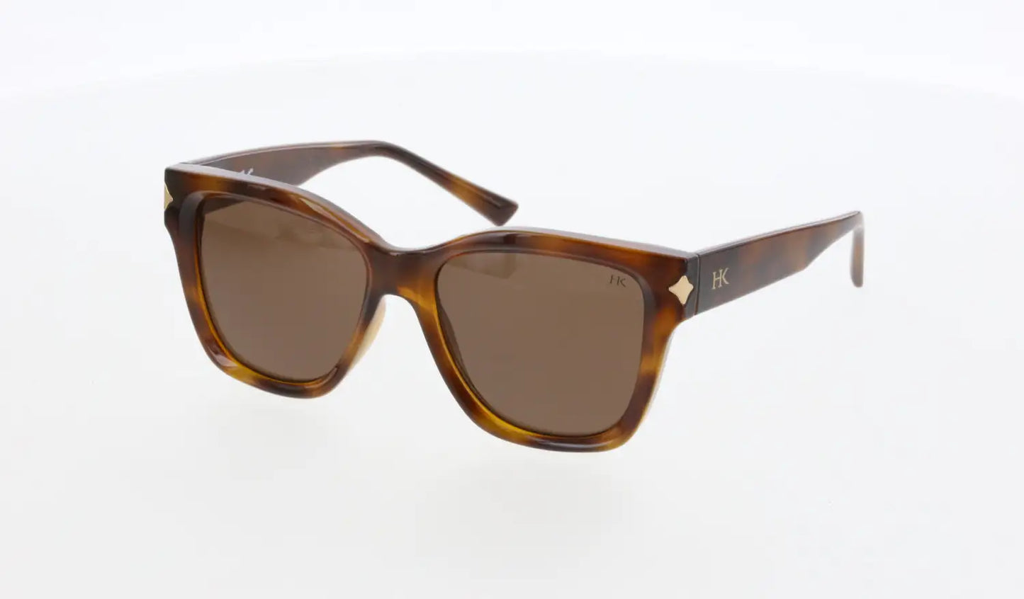 HAWK SUN 2081 02 - Geometric Brown Sunglasses for Women
