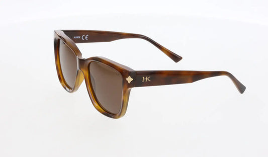 HAWK SUN 2081 02 - Geometric Brown Sunglasses for Women