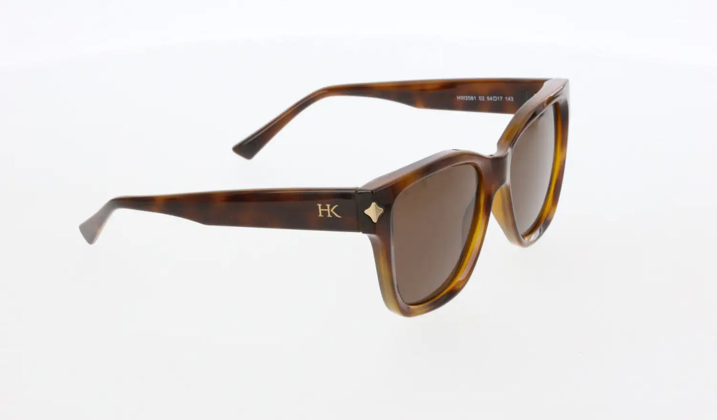 HAWK SUN 2081 02 - Geometric Brown Sunglasses for Women