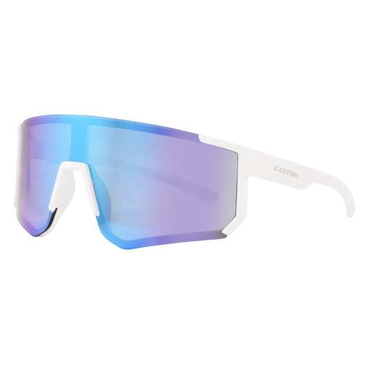 Hype Easton Shield Visor Sunglasses, Best White Baseball & Softball Sports Eyewear, 128mm
