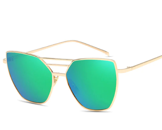 Polarized Metal Frame Aviator Sunglasses & Lightweight Sun Eyewear